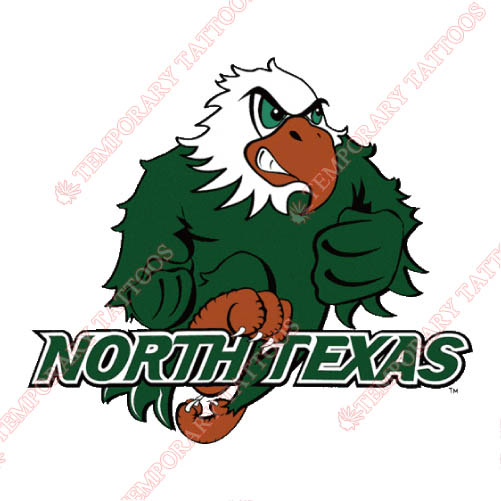 North Texas Mean Green Customize Temporary Tattoos Stickers NO.5625